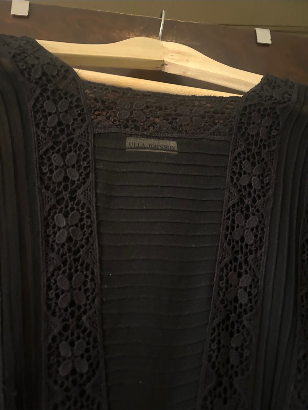 Ulla Johnson Black Lace-Trim Dress - Elegant - Picture 7 of 11